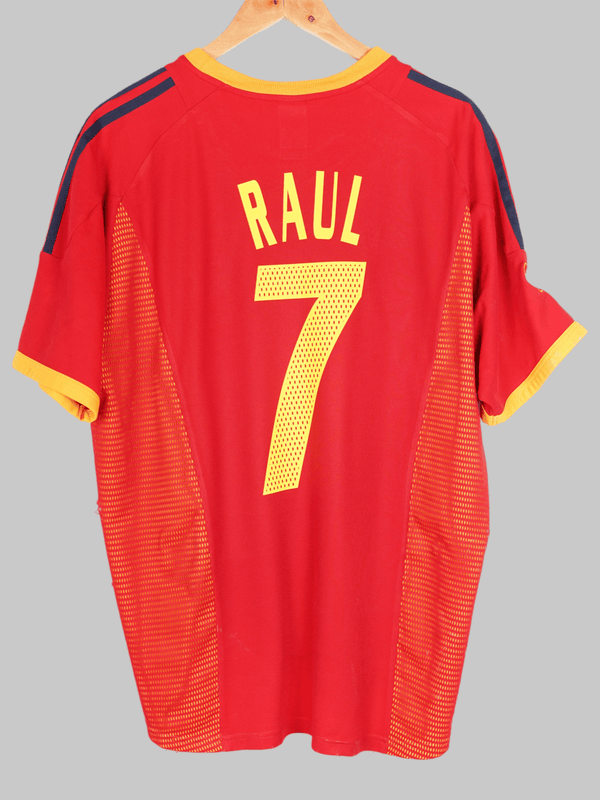 2002/3 Spagna Raul #7 Maglia Home (L) Adidas