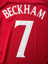 2002/4 England Beckham #7 Away Shirt L/S (M)