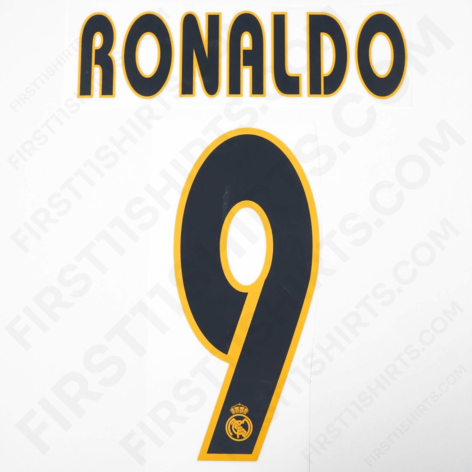 2003-2005 Real Madrid Ronaldo #9 Home Name Set (Repro) | First11