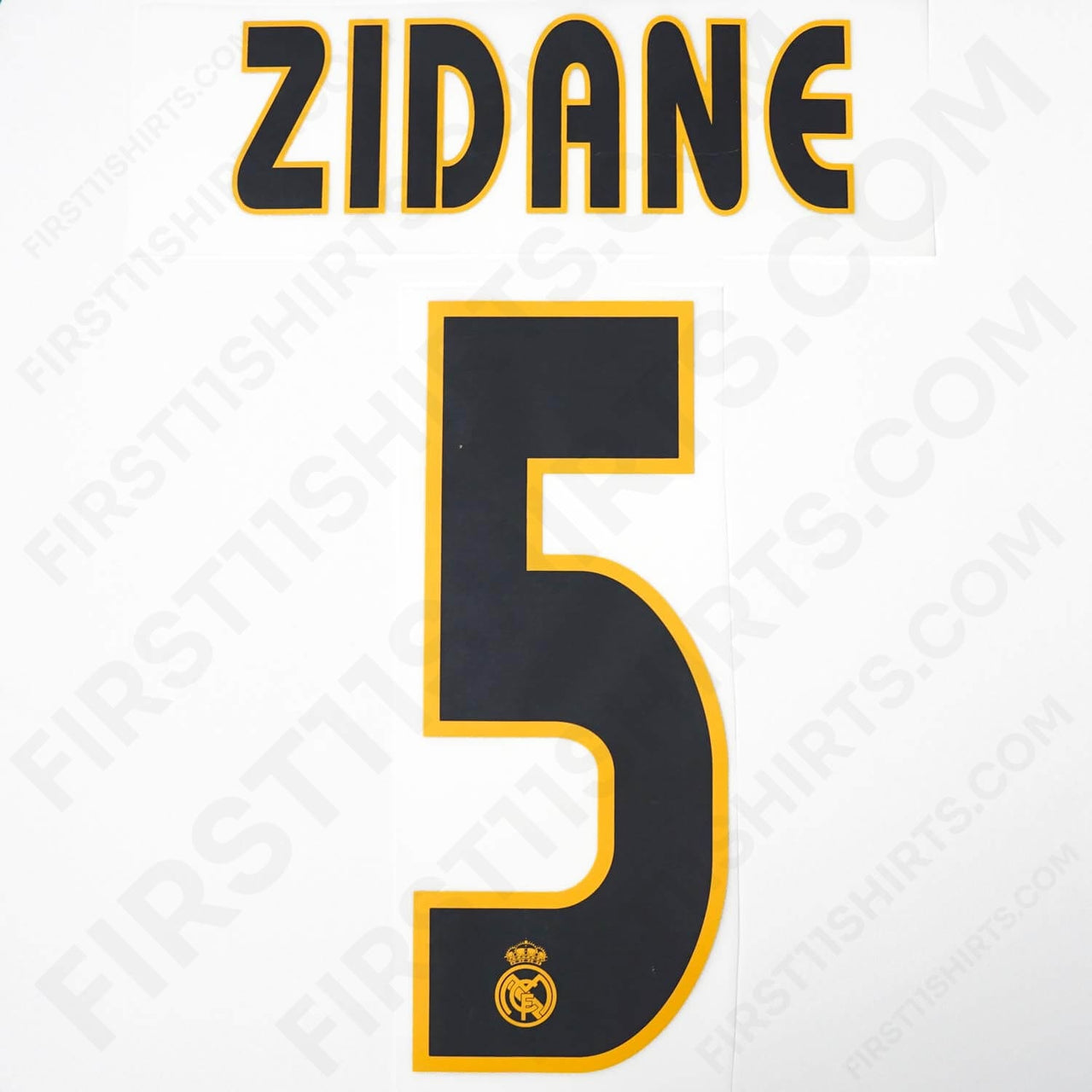 2003 - 2005 Real Madrid Home Name Set Zidane 5 (Repro)