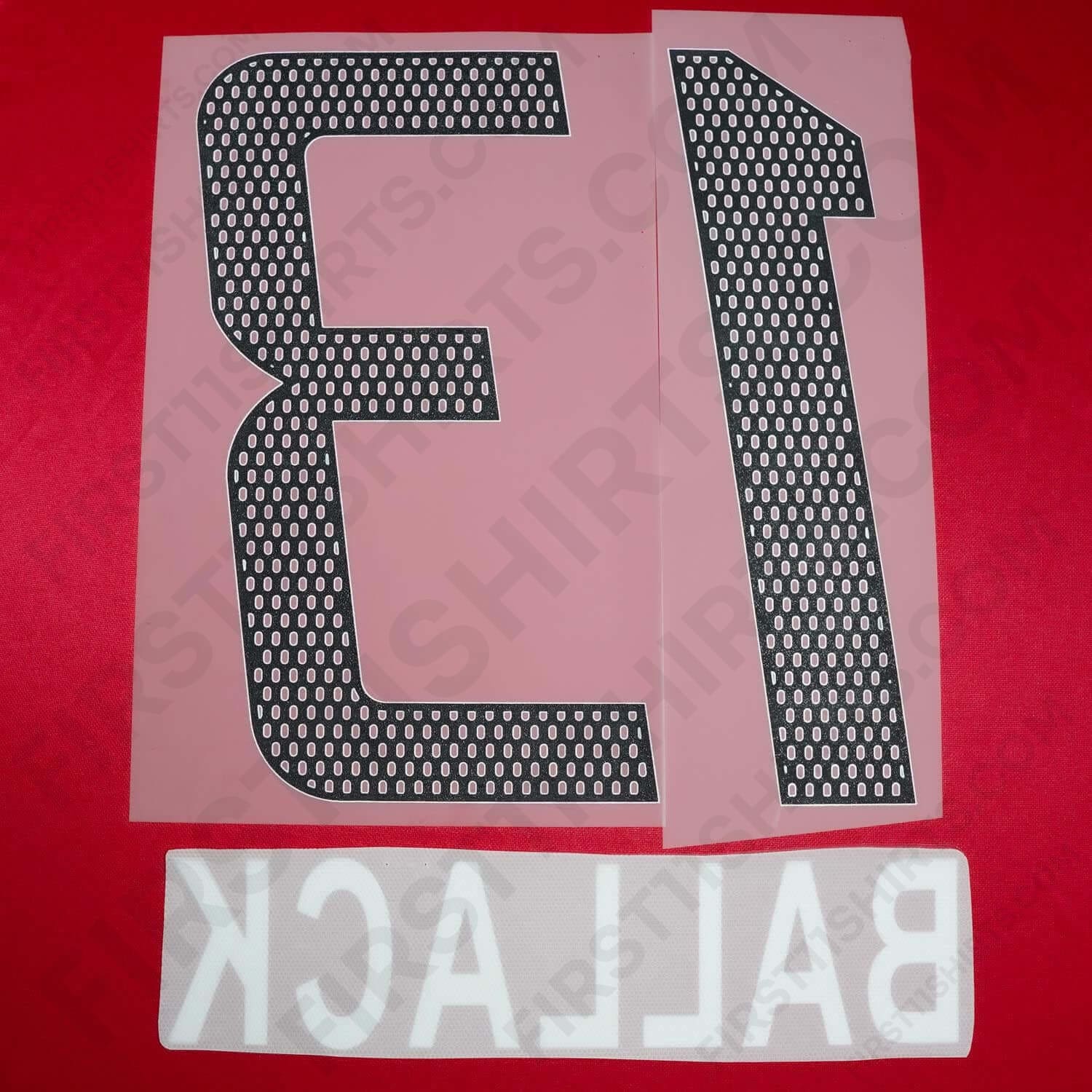 2003 - 5 Bayern Munich Home Name Set Ballack 13 (Repro)