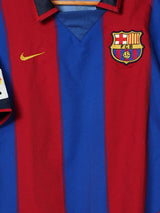 2003/4 Barcelona Ronaldinho #10 Home Shirt (L)