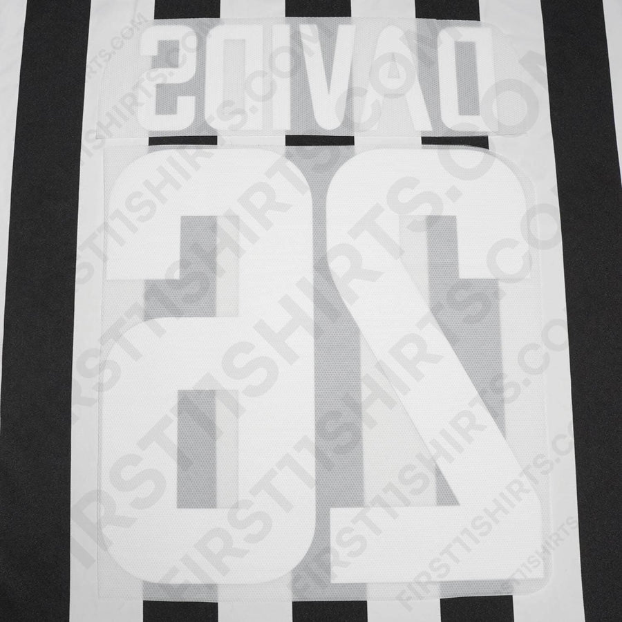 2003/4 Juventus Home Name Set Davids 26 (Repro)