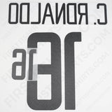2003/4 Portugal Away Name Set C.Ronaldo 16 (Repro)
