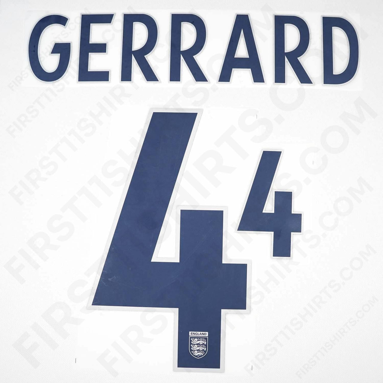 2004 - 2006 England Home Name Set Gerrard 4 (Repro)