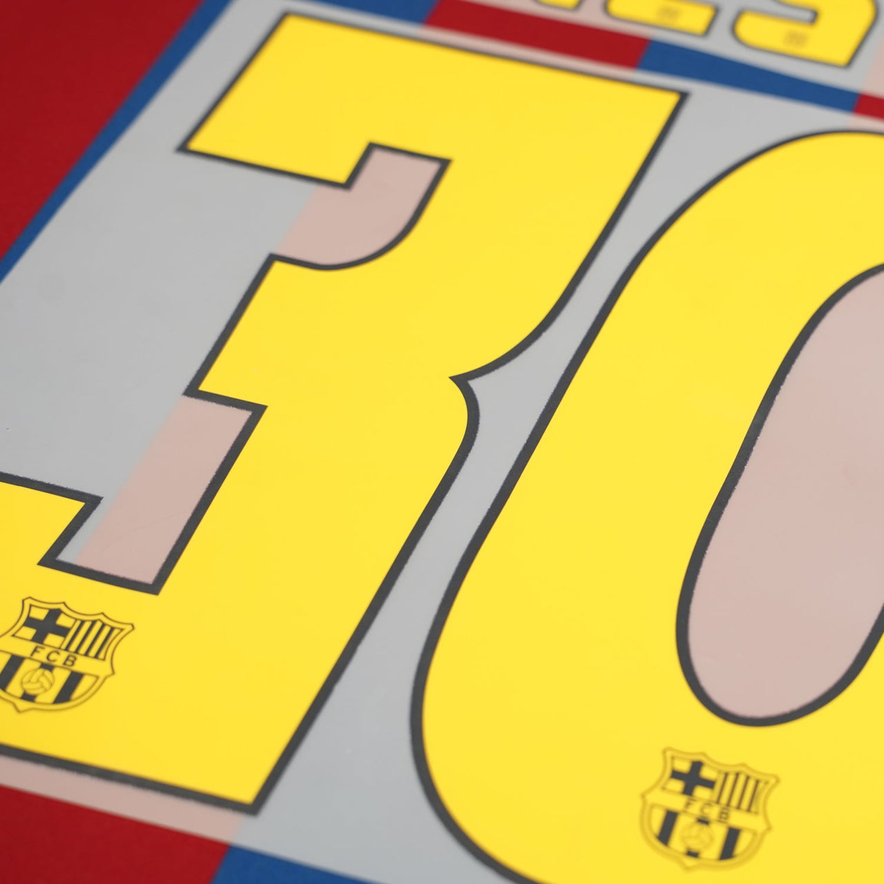 2004 - 2006 FC Barcelona Home/Away Name Set Messi 30 (Repro)