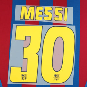 2004 - 2006 FC Barcelona Home/Away Name Set Messi 30 (Repro)