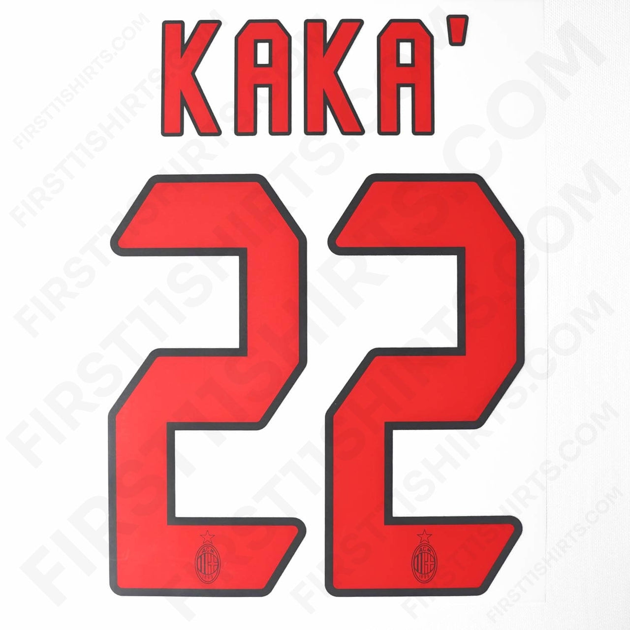 2004 - 2007 AC Milan Away Name Set Kaka 22 (Repro)
