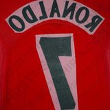 2004 - 2007 Man United Home/Away Name Set Ronaldo 7 PS (Repro)