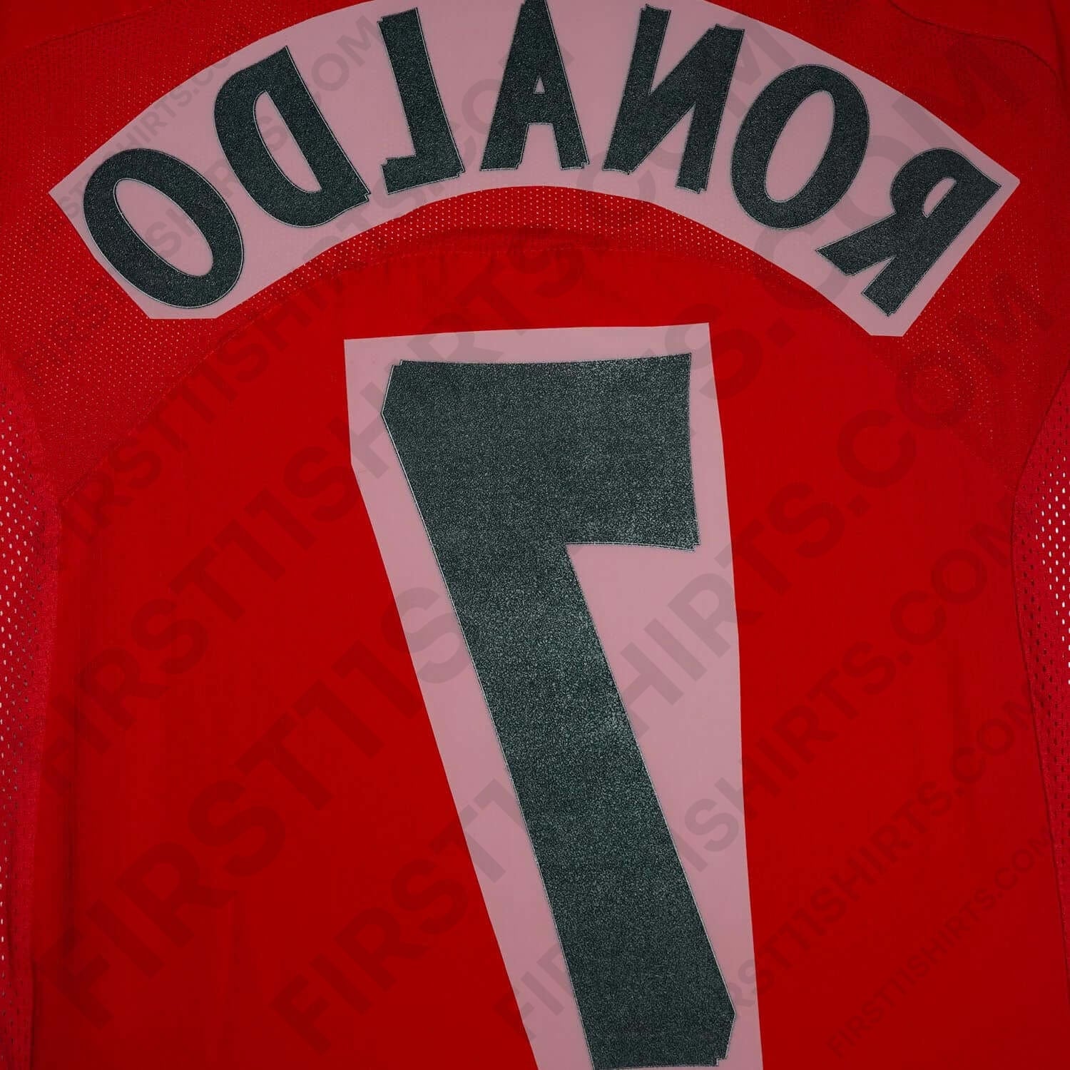 2004 - 2007 Man United Home/Away Name Set Ronaldo 7 PS (Repro)