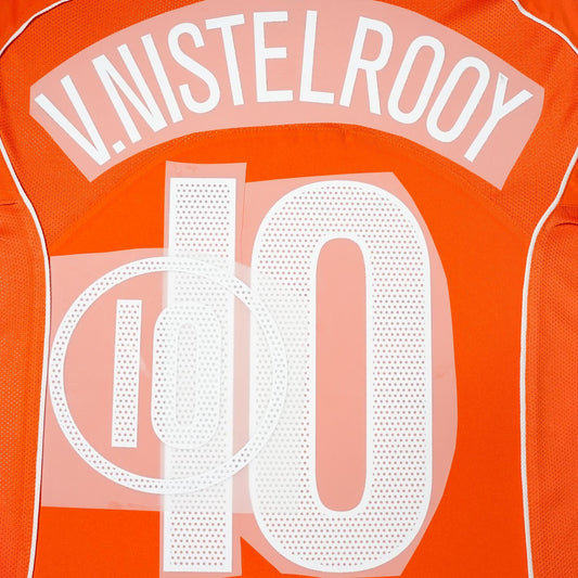2004 - 5 Netherlands Home Name Set V.Nistelrooy 10 (Repro)