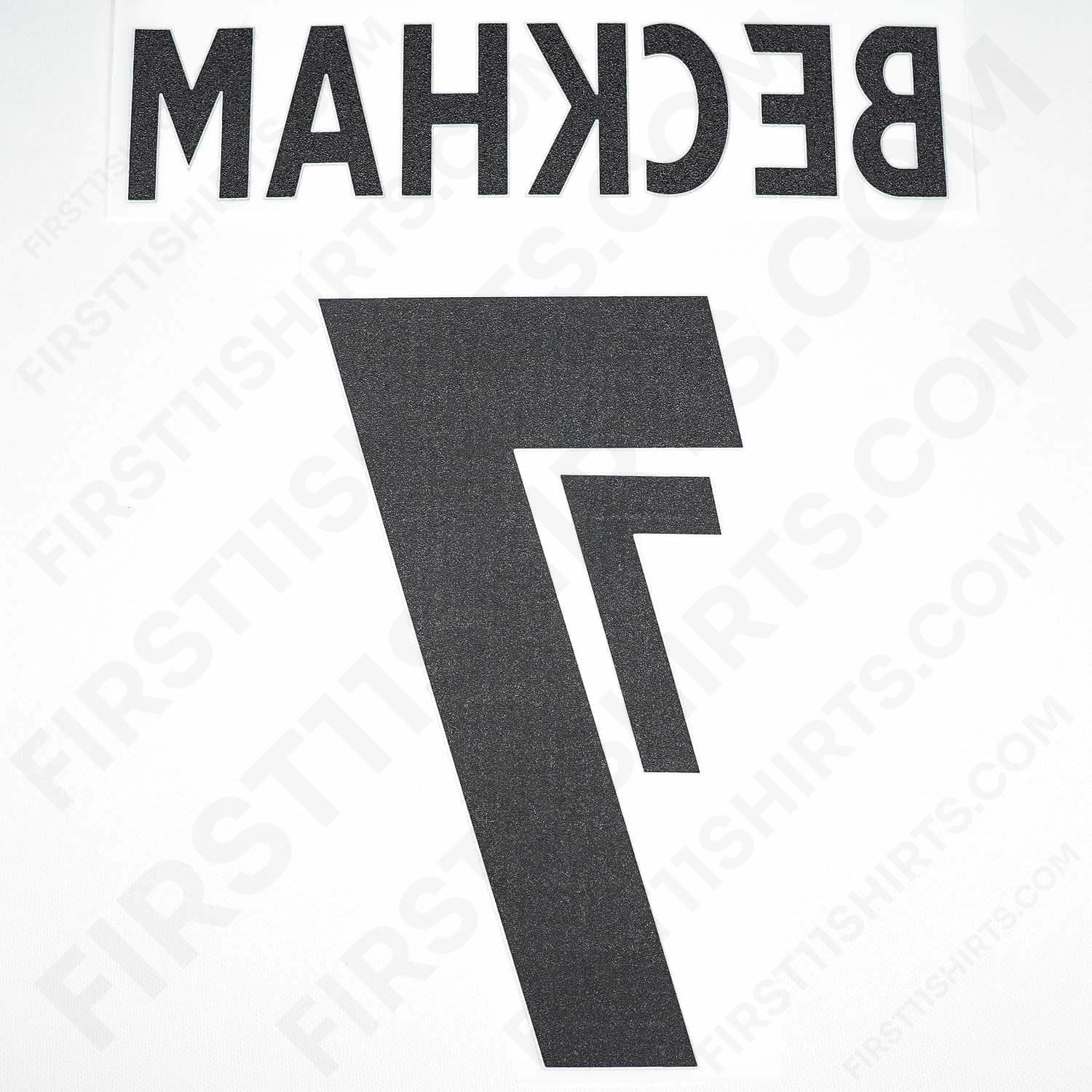 2004 - 6 England Home Name Set Beckham 7 (Repro)