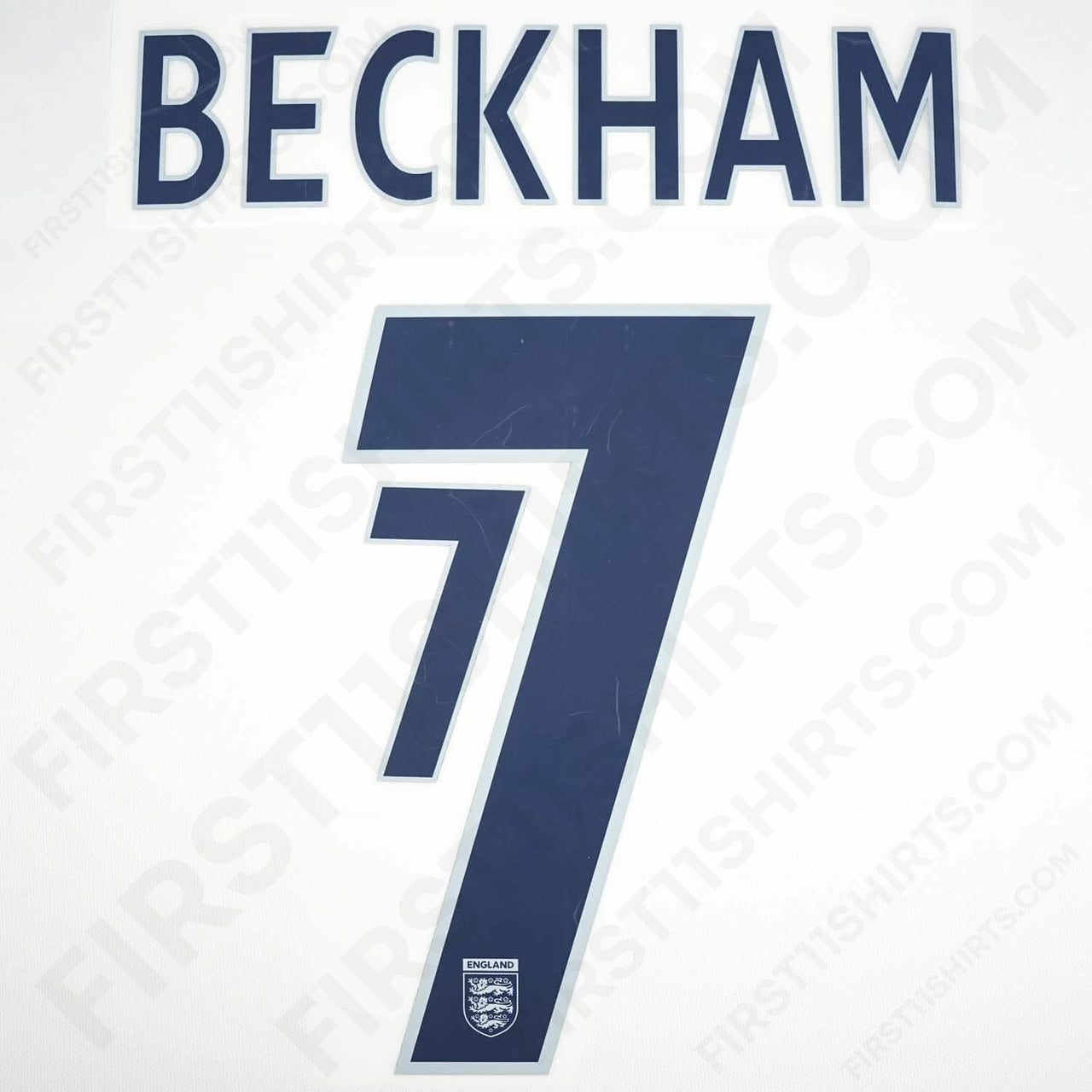 2004 - 6 England Home Name Set Beckham 7 (Repro)