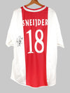 2004/05 Ajax Sneijder #18 Camiseta Local Firmada con Prueba en Vídeo (XL) Adidas