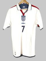 2004/05 England Beckham #7 Home Shirt (L)