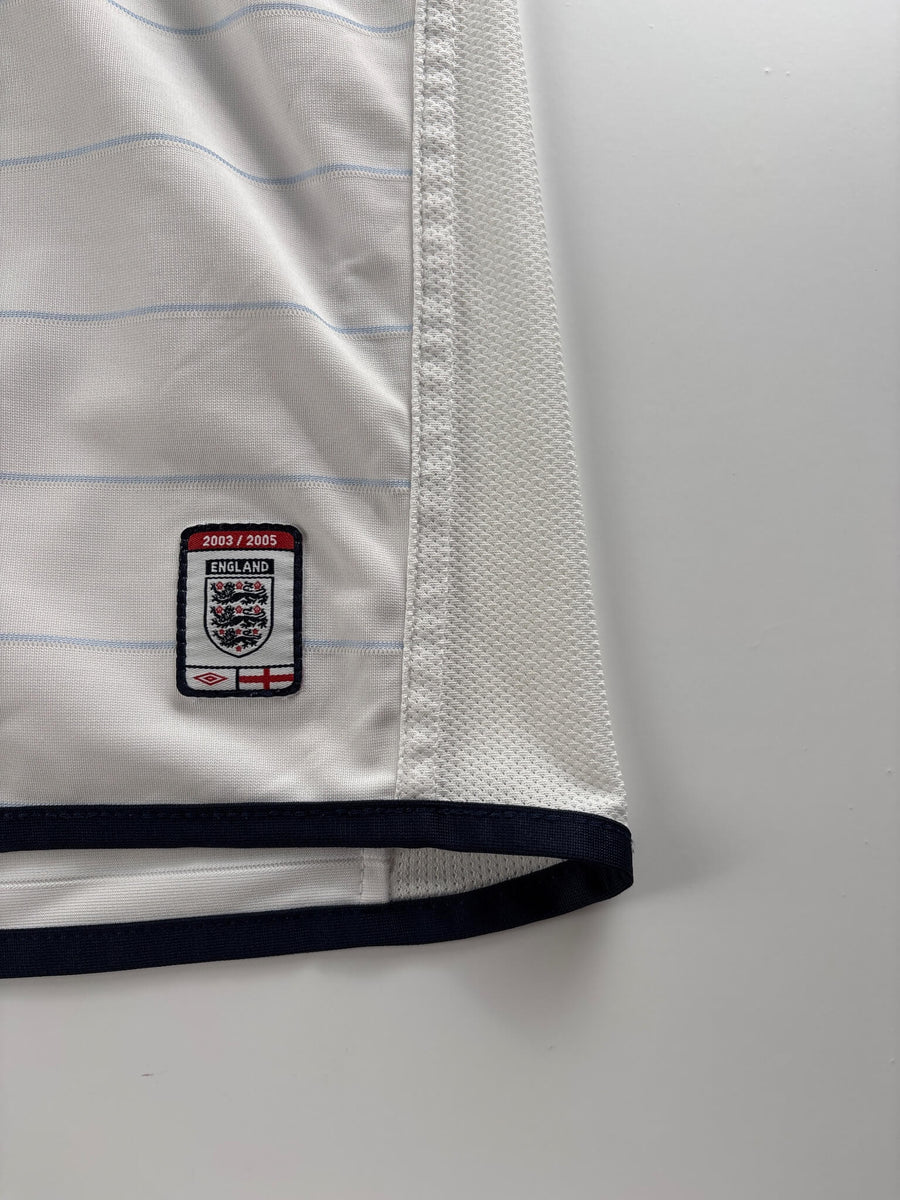 2004/05 England Beckham #7 Home Shirt (XL)