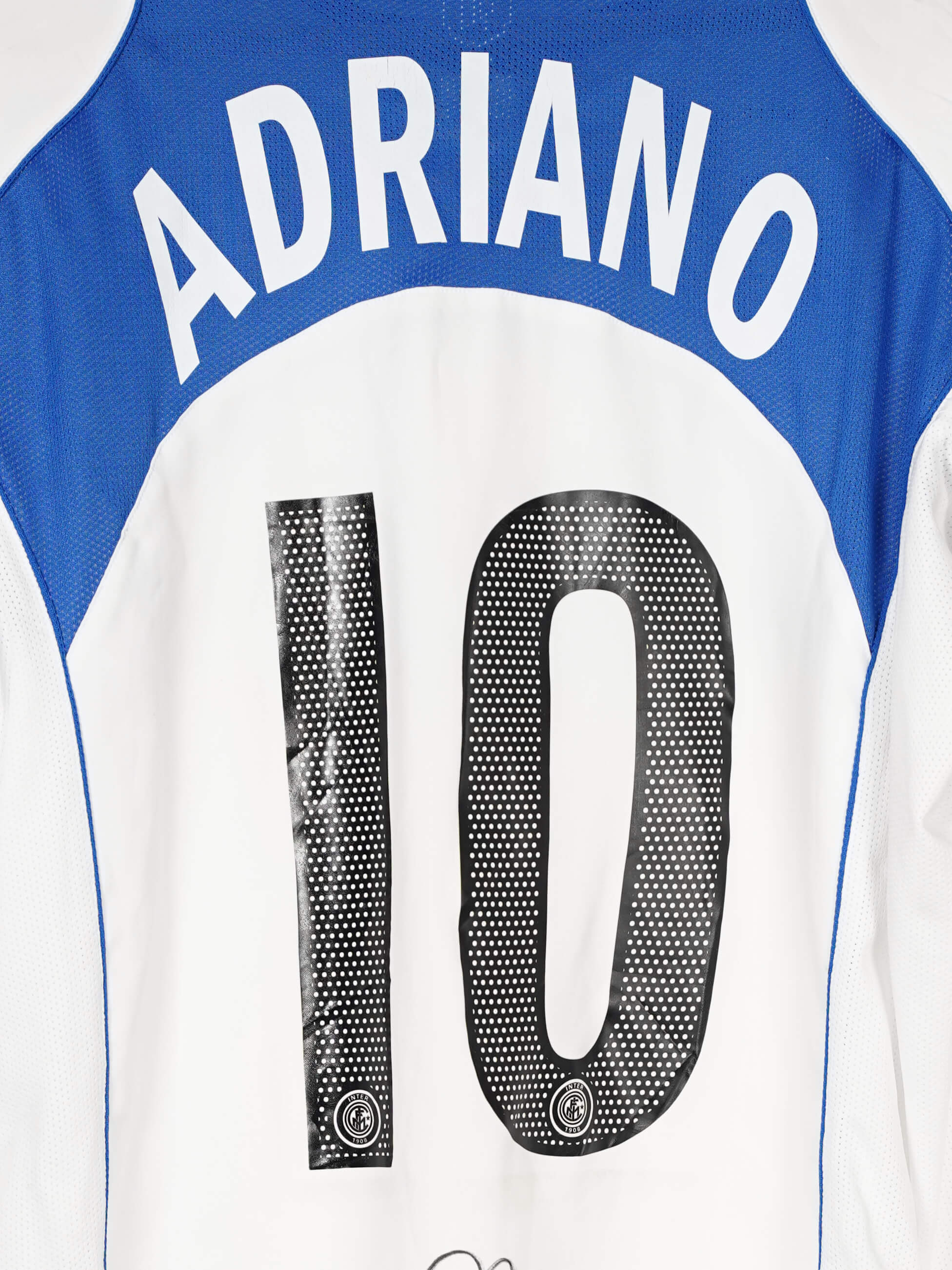 2004/05 Inter Milan Adriano #10 Away Shirt L/S Signed (L) | First11