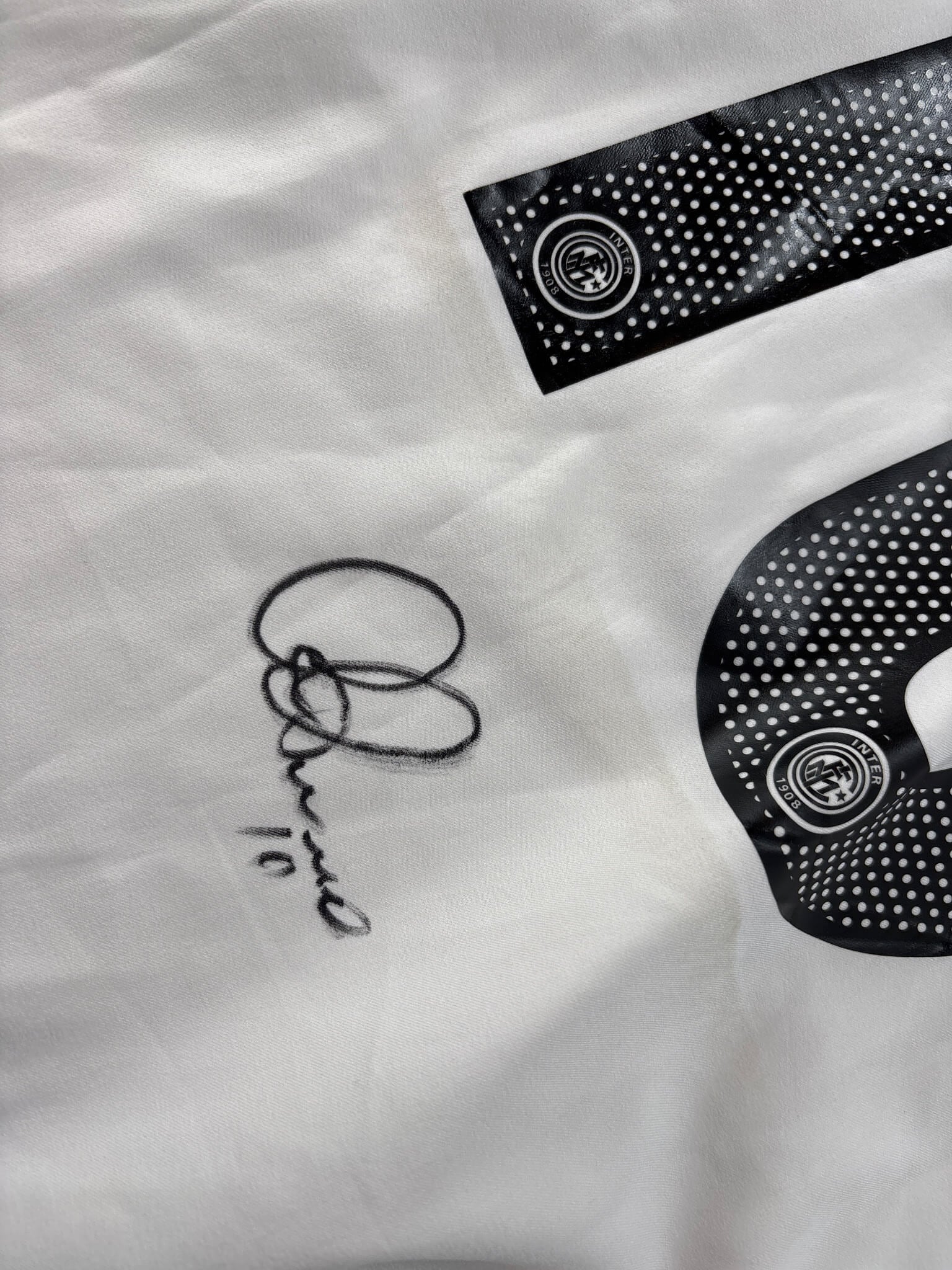 2004/05 Inter Milan Adriano #10 Away Shirt L/S Signed (L) | First11