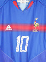 2004/5 France Zidane #10 Home Shirt (XL)