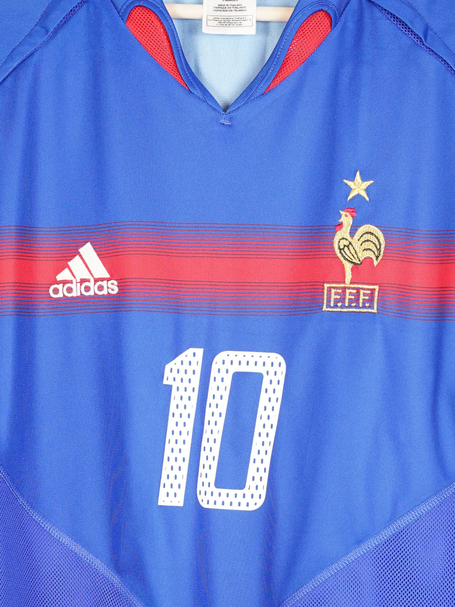 2004/5 France Zidane #10 Home Shirt (XL)