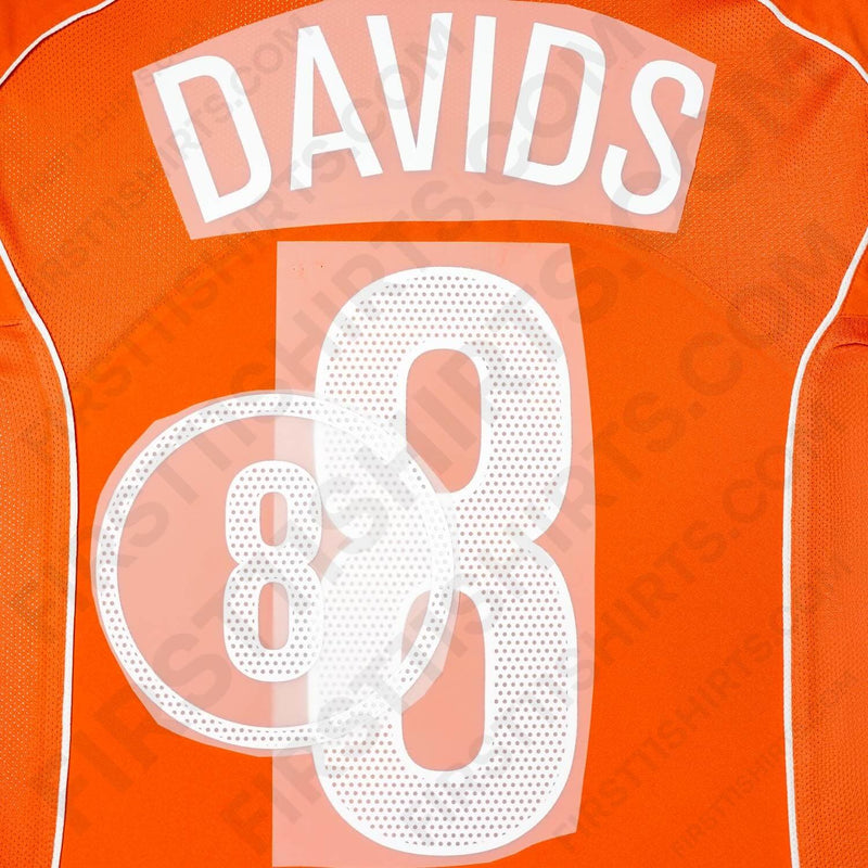 2004/5 Netherlands Home Name Set Davids 8