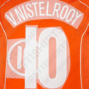2004/5 Netherlands Home Name Set V.Nistelrooy 10 (Repro)