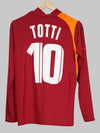 2005/06 AS Roma Totti #10 Home Shirt L/S (L) Diadora