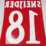 2005/6 Ajax Home Name Set Sneijder 18 (Repro)