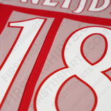 2005/6 Ajax Home Name Set Sneijder 18 (Repro)