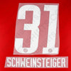 Bayern München 2005-2007 Thuisbasis <tc>Name Set</tc> Schweinsteiger #31 (Reproductie)
