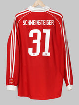 2006/07 Bayern Munich Schweinsteiger #31 Home Shirt L/S (XL)