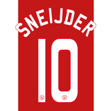 2006/7 Ajax Home Name Set Sneijder 10 (Repro)