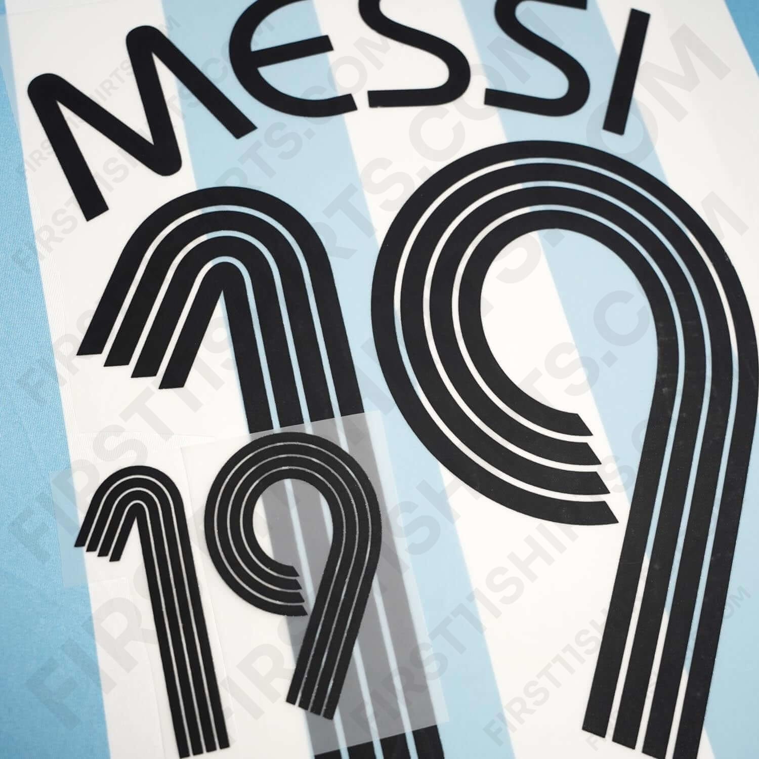 2006/7 Argentina Home Name Set Messi 19 (Repro)