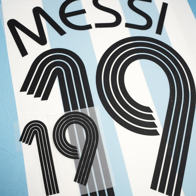 2006/7 Argentina Home Name Set Messi 19 (Repro)