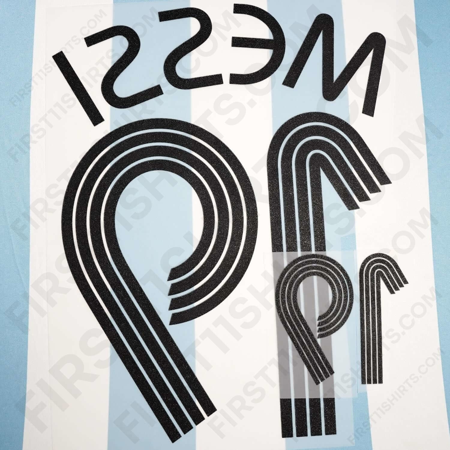 2006/7 Argentina Home Name Set Messi 19 (Repro)