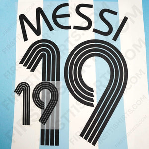 2006/7 Argentina Home Name Set Messi 19 (Repro)