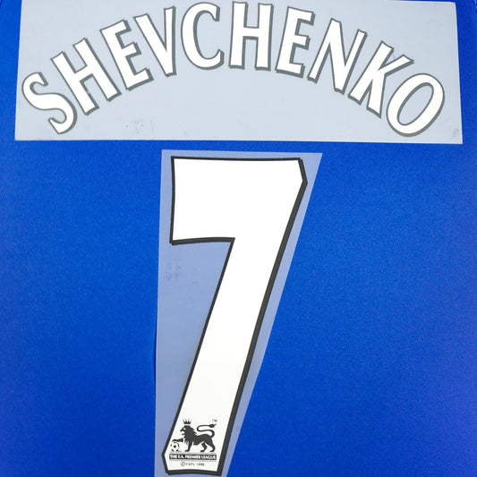2006/7 Chelsea Home Name Set Shevchenko #7 (Repro)