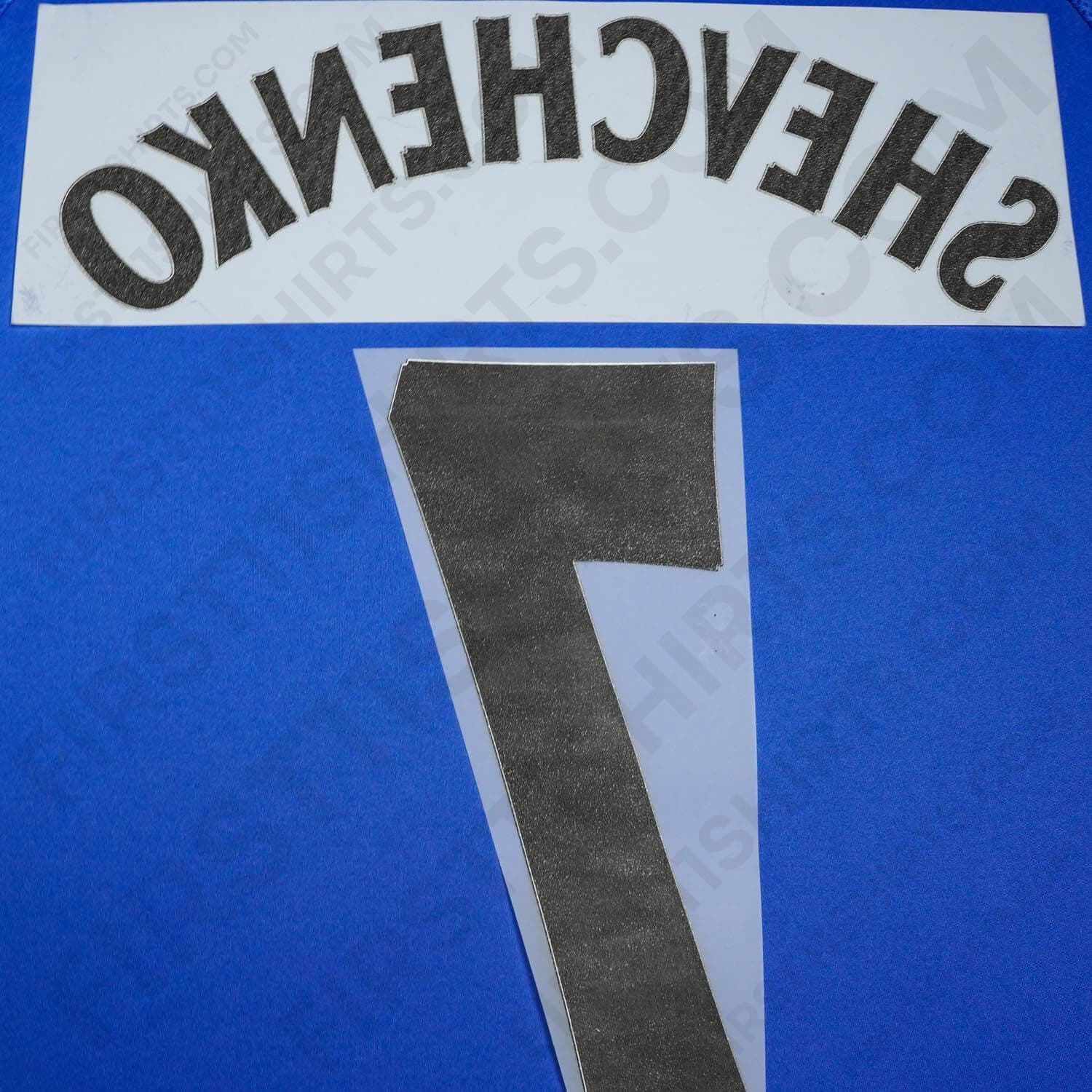 2006/7 Chelsea Home Name Set Shevchenko 7 (Repro)