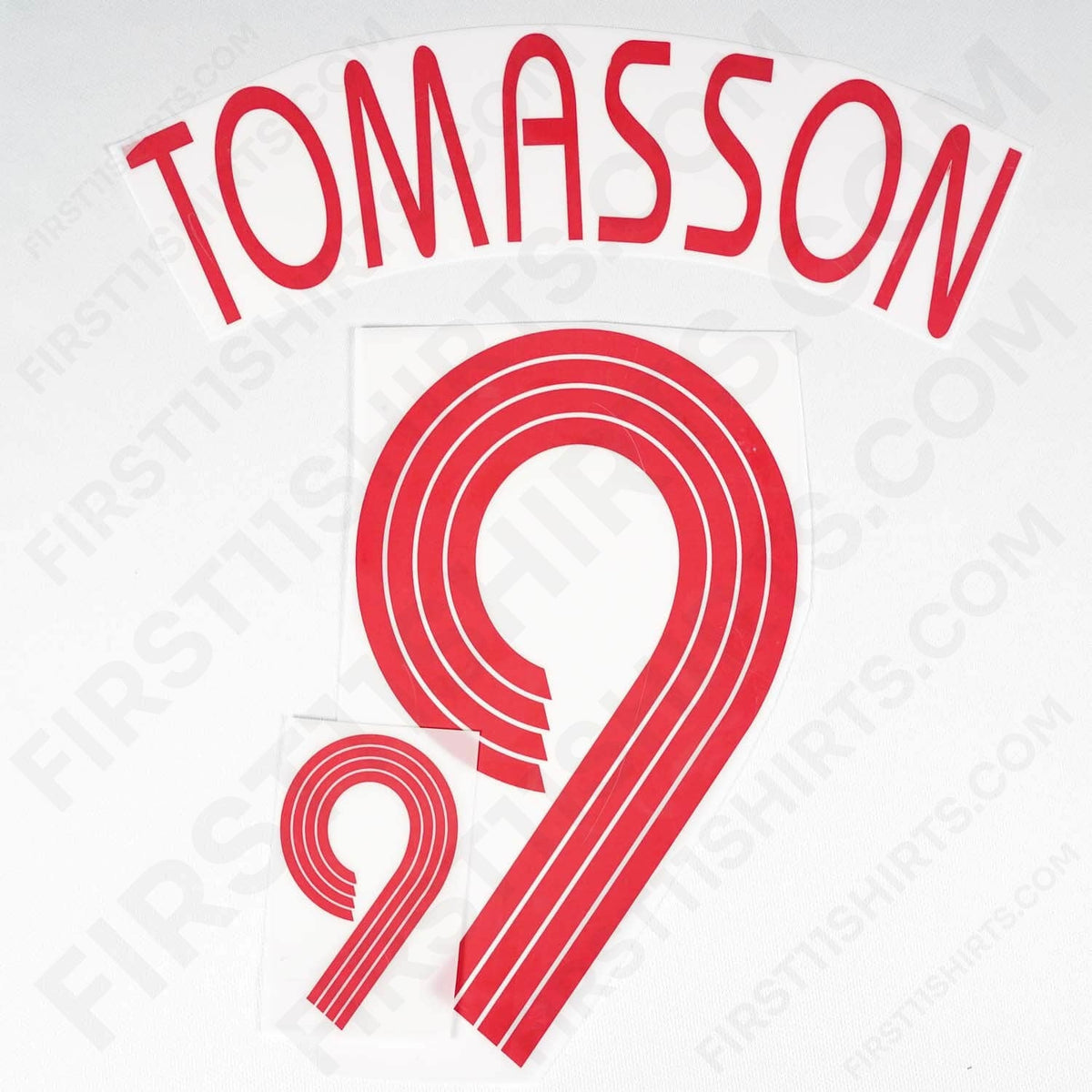 2006/7 Denmark Away Name Set Tomasson 9 (Repro)