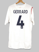 2006/7 England Gerrard #4 Home Shirt (L)