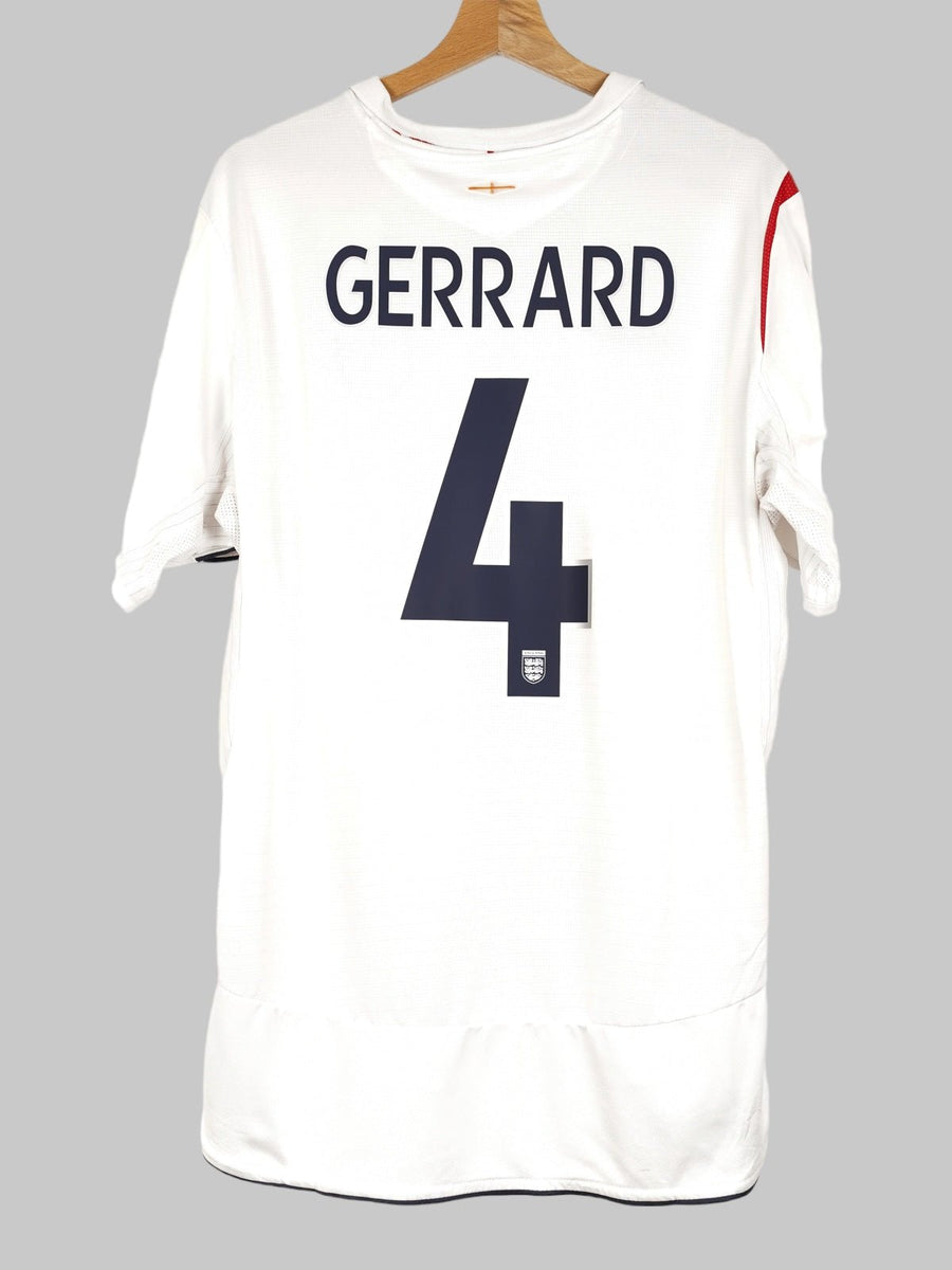 2006/7 England Gerrard #4 Home Shirt (L)