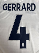 2006/7 England Gerrard #4 Home Shirt (L)