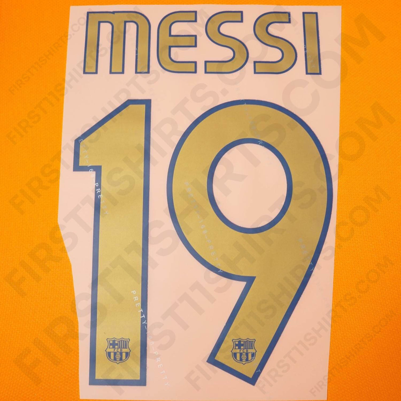 2006/7 FC Barcelona Home/Away/Third Name Set Messi 19 v2 (Repro)