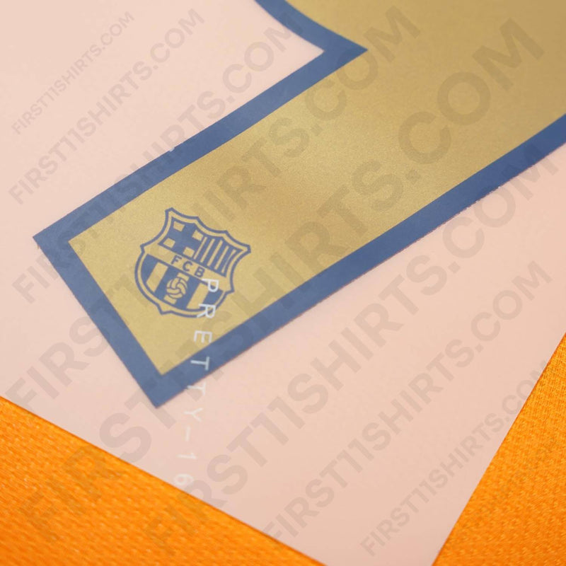 2006/7 FC Barcelona Home/Away/Third Name Set Messi 19 v2 (Repro)