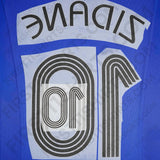 2006/7 France Home Name Set Zidane 10 (Repro)