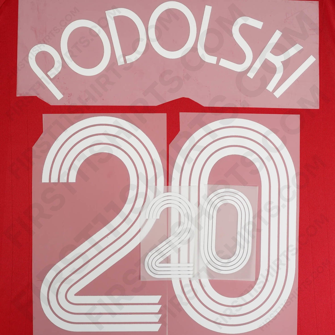 2006/7 Germany Away Name Set Podolski 20 (Repro)