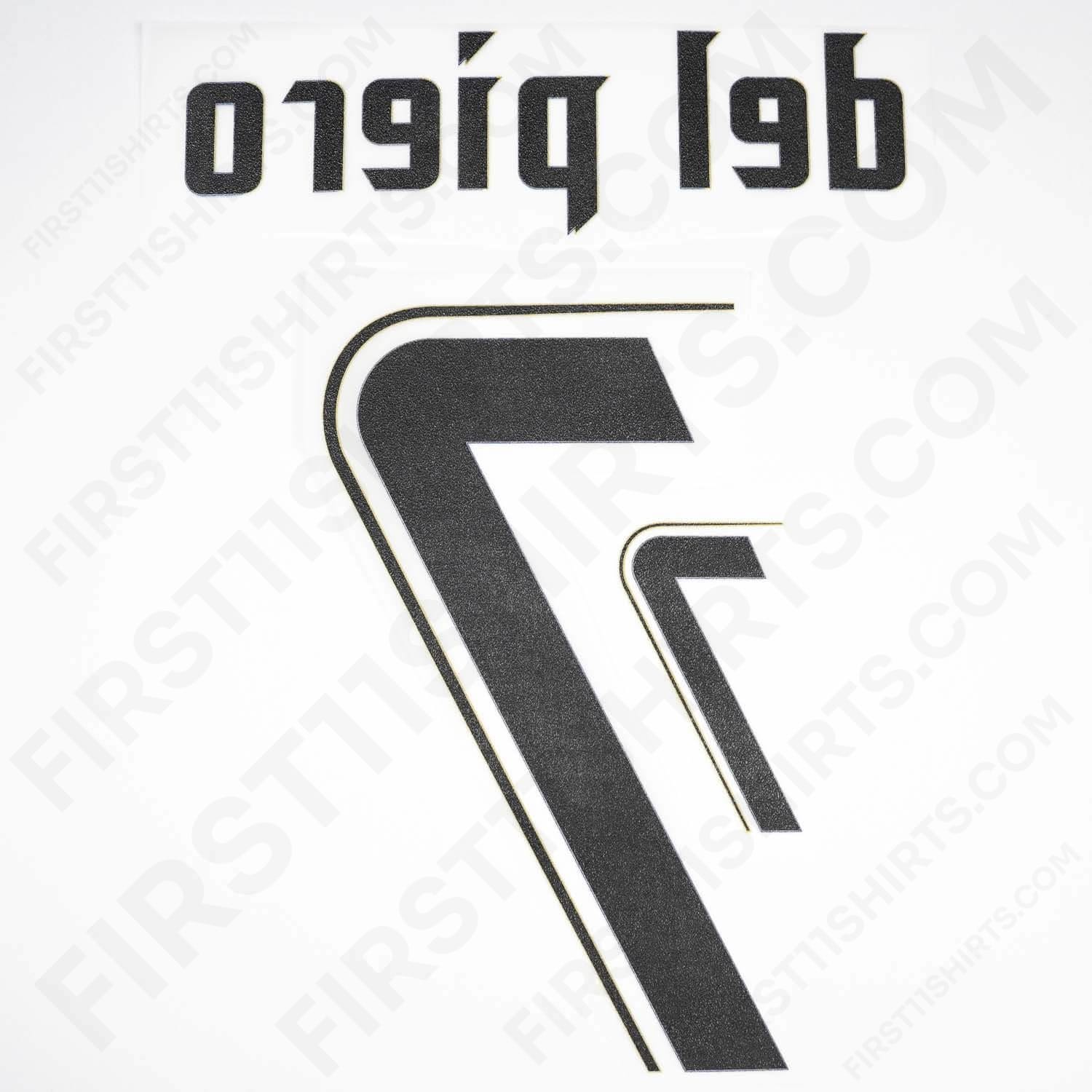 2006/7 Italy Away Name Set Del Piero 7 (Repro)