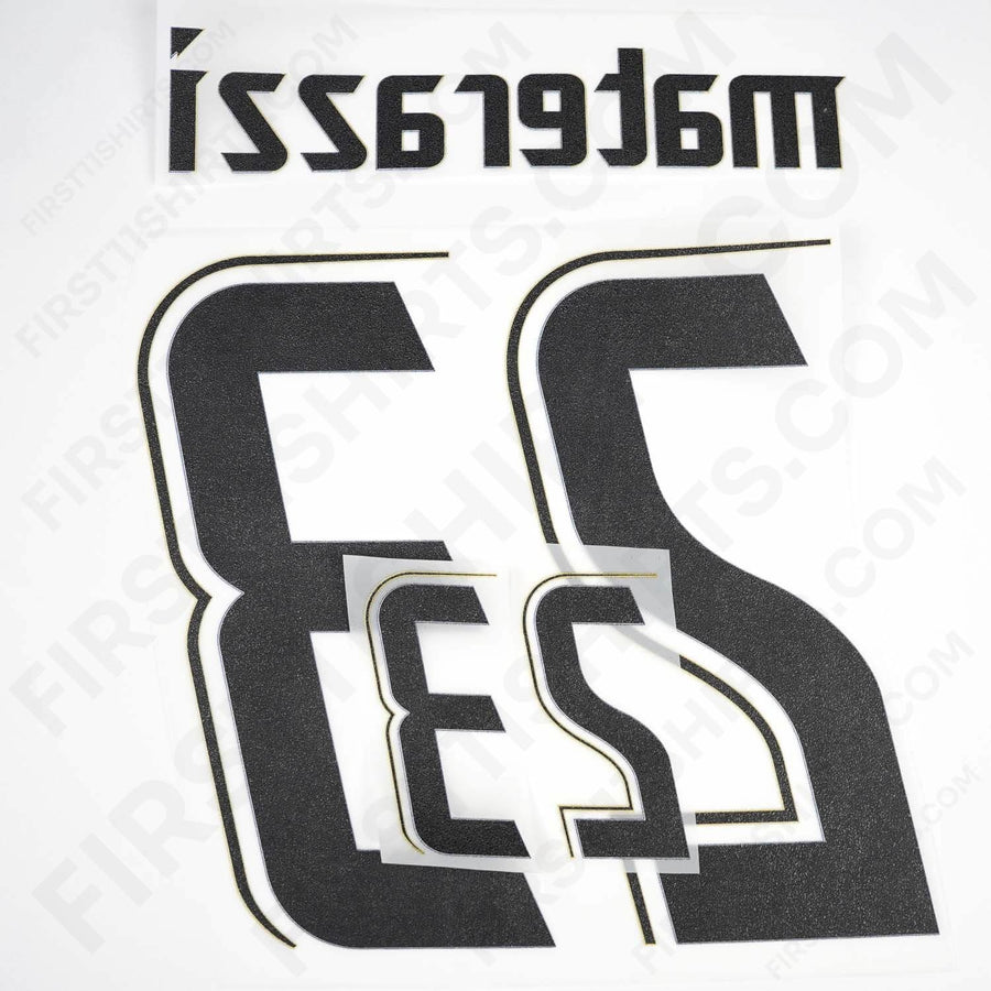 2006/7 Italy Away Name Set Materazzi 23 (Repro)