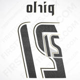2006/7 Italy Away Name Set Pirlo 21 (Repro)