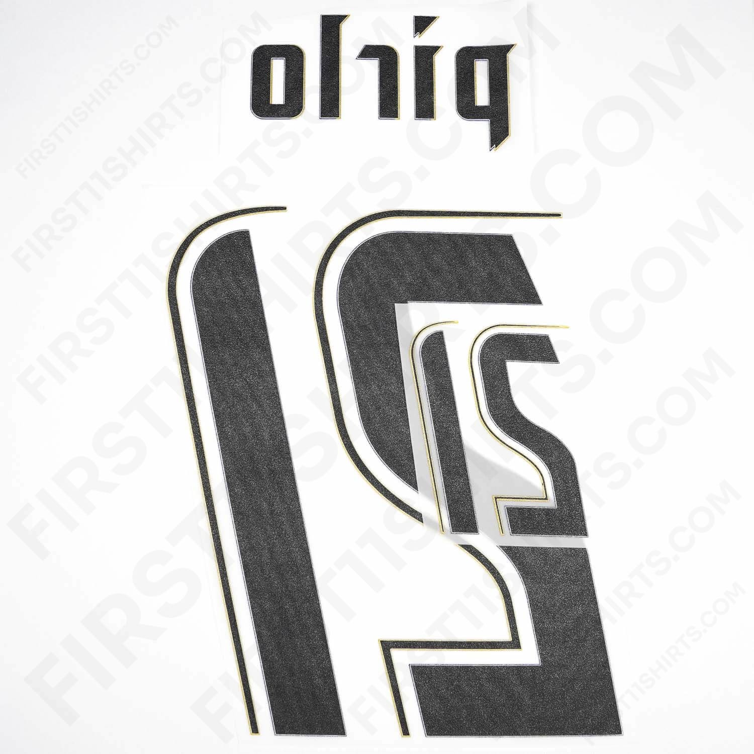 2006/7 Italy Away Name Set Pirlo 21 (Repro)